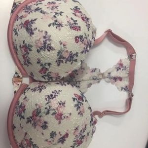PINK 34DD Front Closure Date Pushup Bra